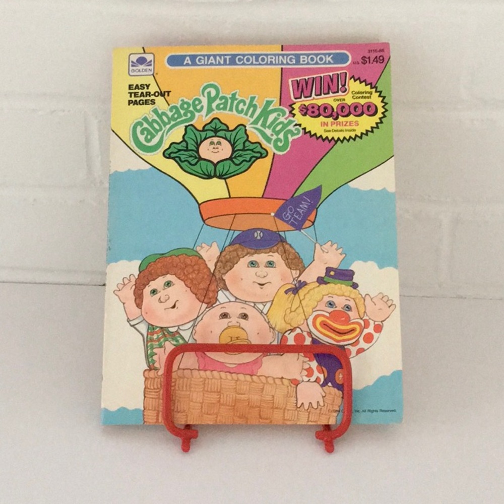 Classic Tear-Out Pages 1986 Vintage Cabbage Patch Coloring Book